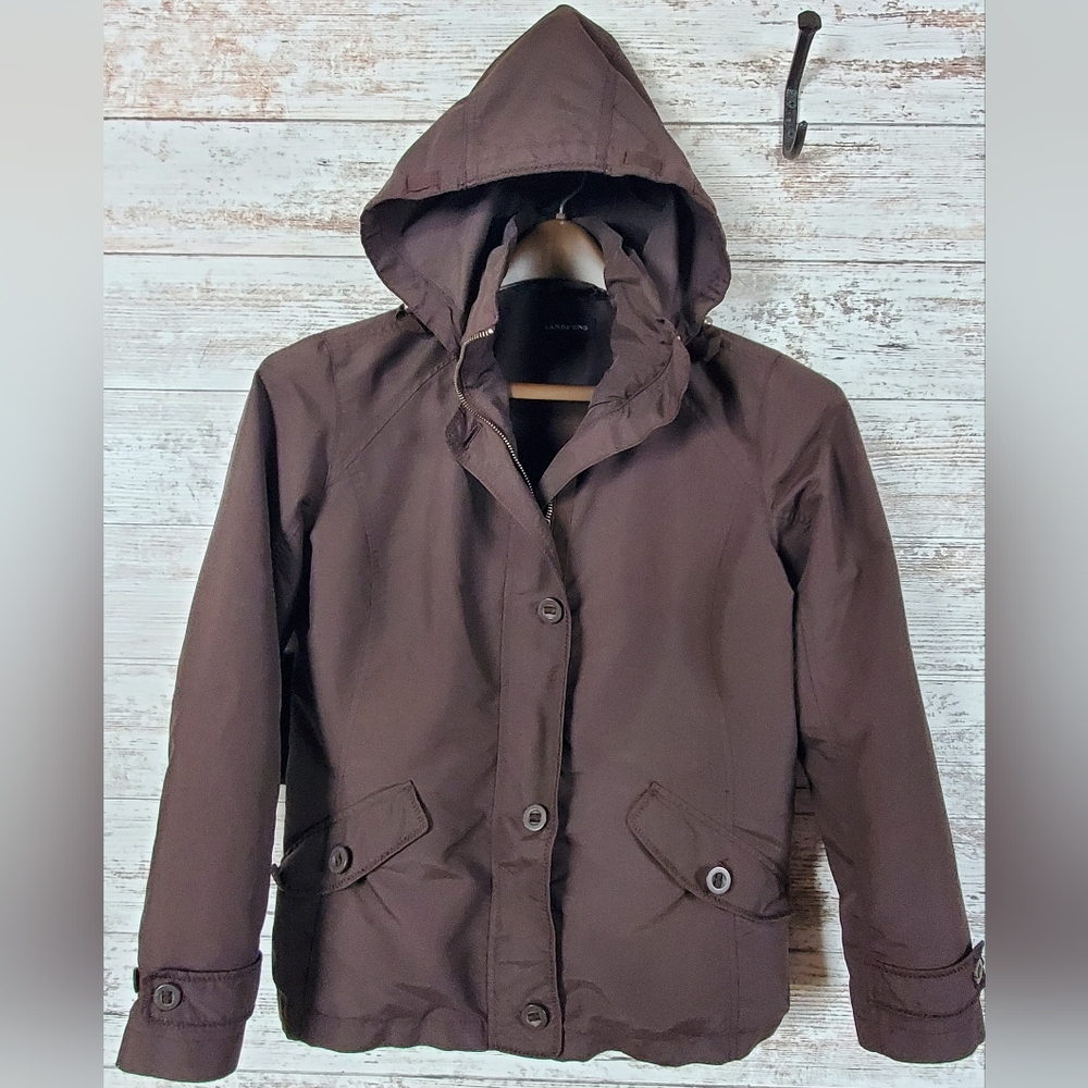 Land's End Petite Hooded Utility Jacket